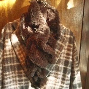 Faux Shearling Wrap Forever Scarf